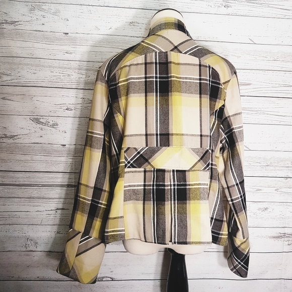 Women's Plaid Double Breasted Button Jacket sz 1X - Picture 6 of 7
